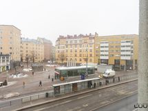 Näkymä huoneistosta Vaasanpuistikkoon päin