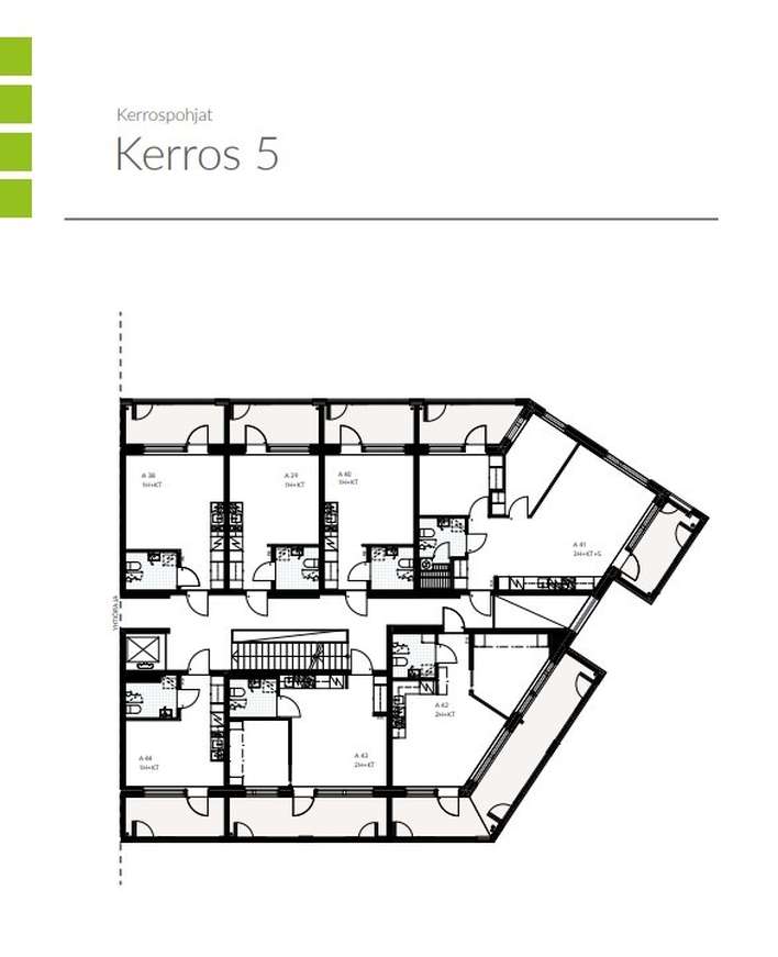Kerrostalo, 1h+kt+lasitettu parveke, 21,5 m², Finnoo – pohled 3