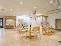 asukkaiden yhteistä oleskelutilaa