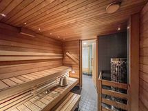 Taloyhtiön sauna.