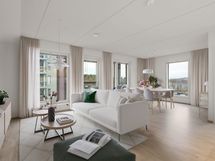 Virtuaalisesti kalustettu valokuva asunnosta A 42