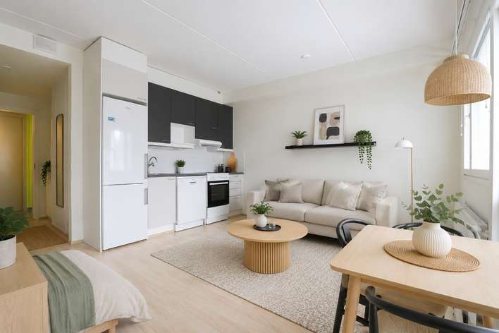 Kerrostalo, 1h + kn + parveke, 25,5 m², KORTEPOHJA, Jyväskylä