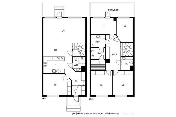 Rivitalo, 5h+k+s+varasto+2autokatospaikkaa, 121,5/130,5 m², Sammonlahti – pohled 2