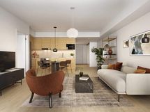 Visualisointikuva Renatan asunnosta B 29, 3h+kt, 65 m².