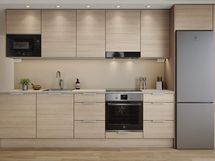 Visualisointi hintaan kuuluvasta Tammi-keittiötyylistä.