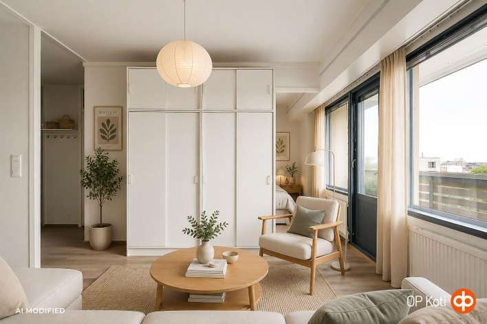 Kerrostalo, 2h, kk, kph, p. (yhtiöjärjestys 2 h+kk), 41,5 m², Merihaka, Helsinki